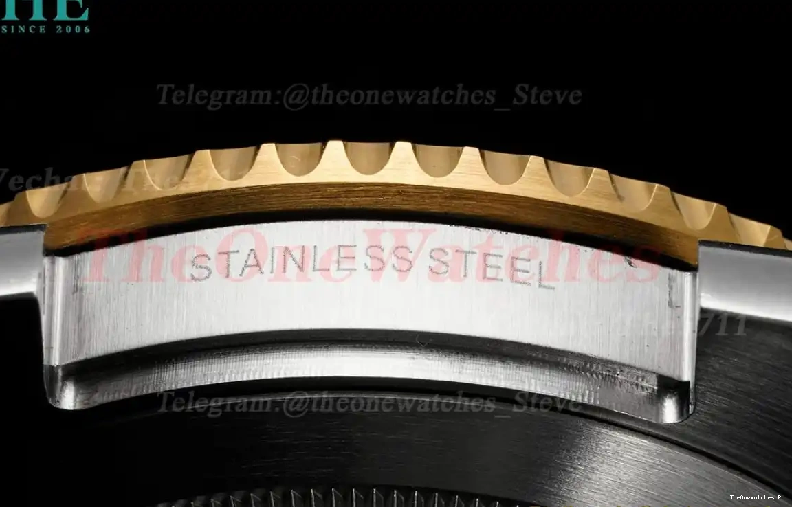 116613LN Black 40mm Wrapped SS Dot Submariner YG KF VR3135 0527